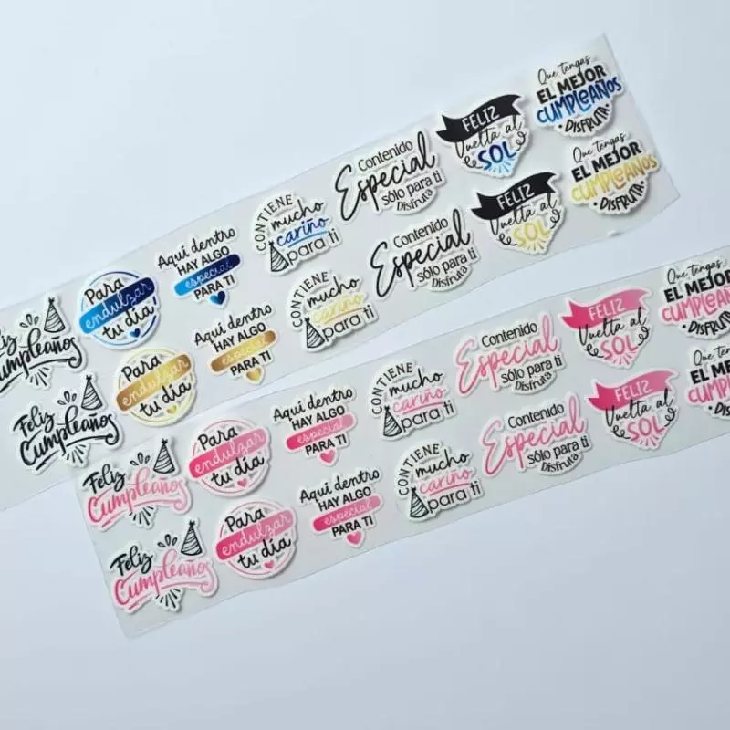 Dtf frasco cumpleaños