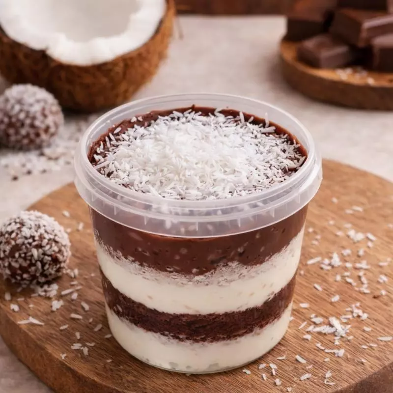 Bolo no pote Coco Noir