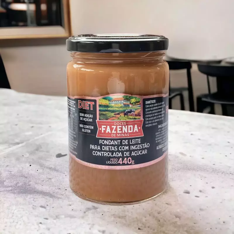 Doce de leite sem adição de açúcar