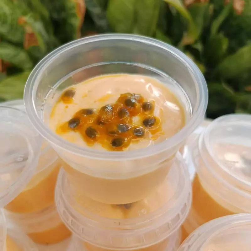 mousse de maracujá.
