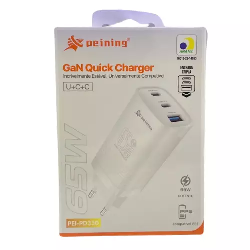 CARREGADOR TURBO 65W PEI-PD330