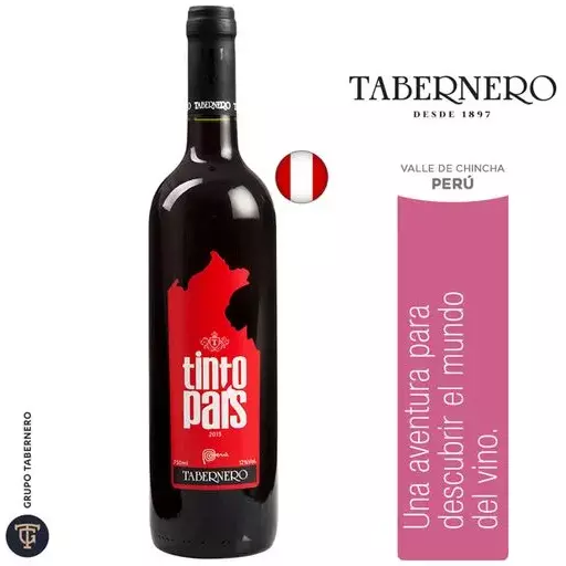 VINO TINTO TABERNERO PAIS 750 ML
