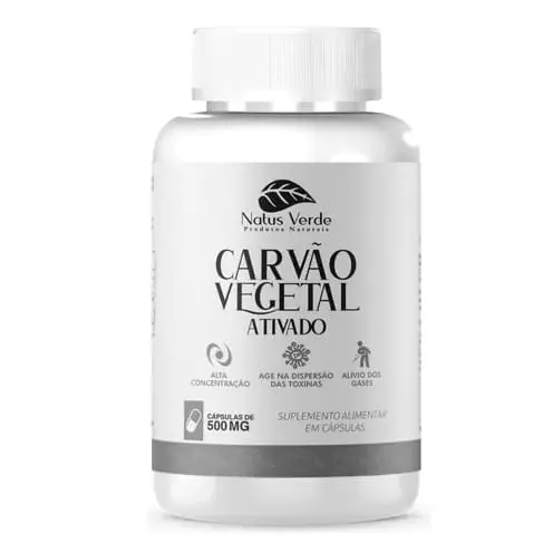 Cápsula Carvão Vegetal Ativado 60cap