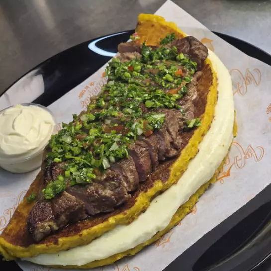 Cachapa parrillera