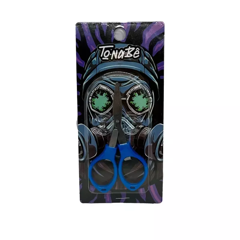 Tesoura Dobrável Tonabê - Azul