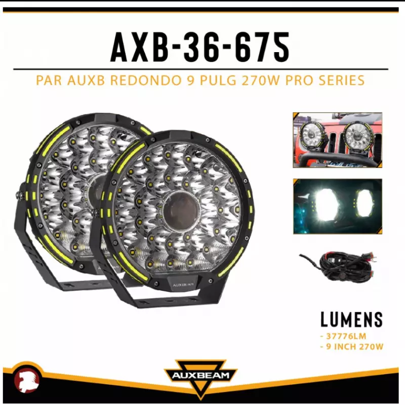 PAR AUXB REDONDO 9 PULG 270W PRO