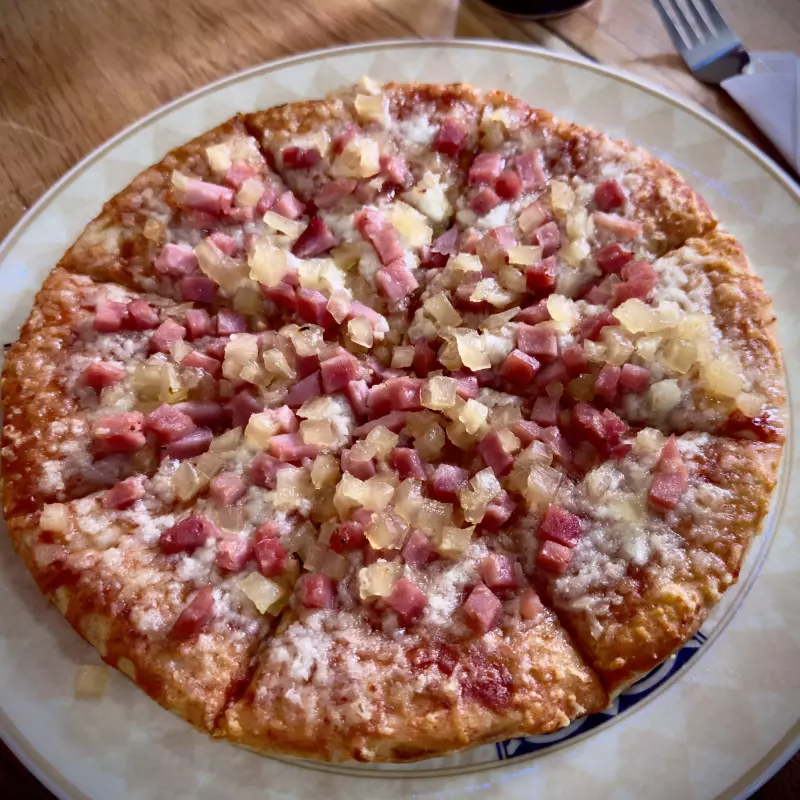 Hawaiana con Queso Blanco
