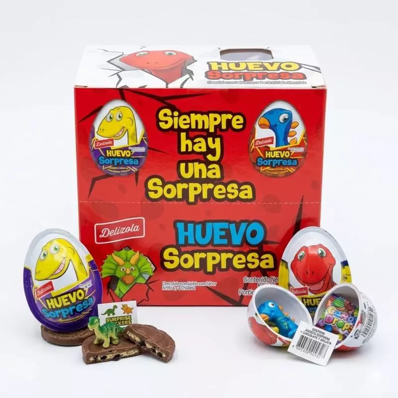 Huevos de chocolate sorpresa 12u