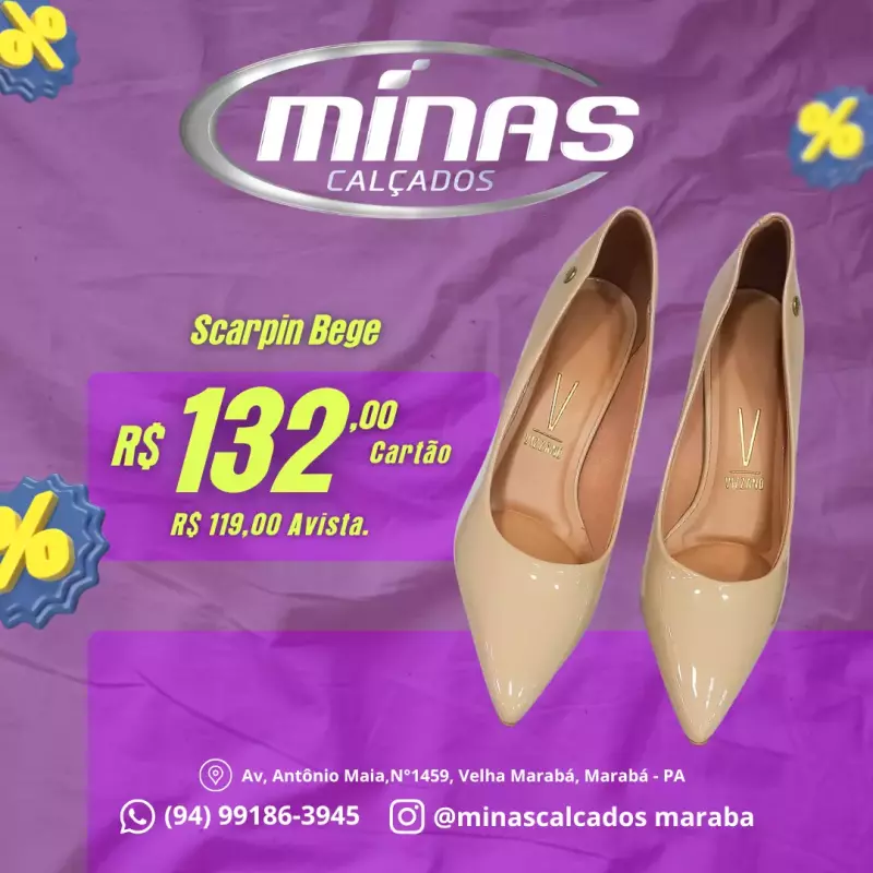 Scarpin Bege RF:1185702