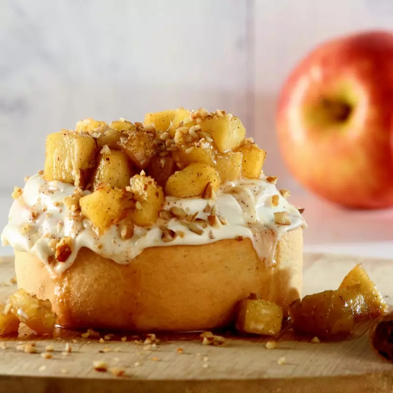 Glaseado con compota de manzana