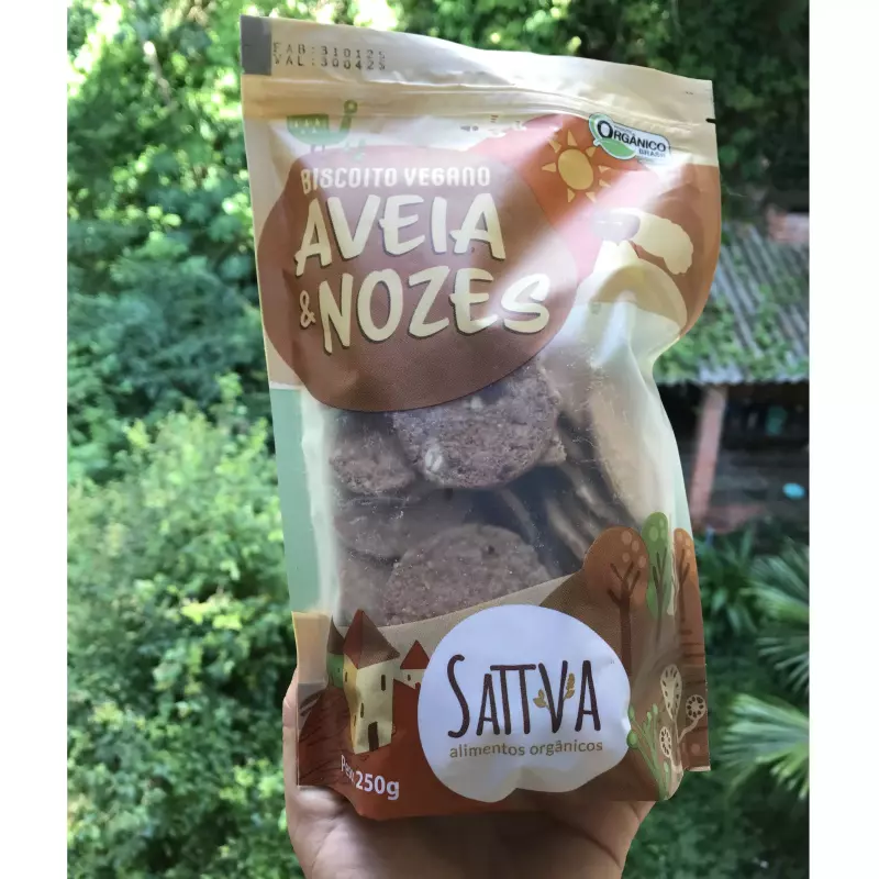 Biscoito aveia e nozes -pct G