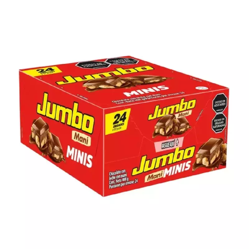 CHOCOLATINA JUMBO 18 GR X 24 UNID