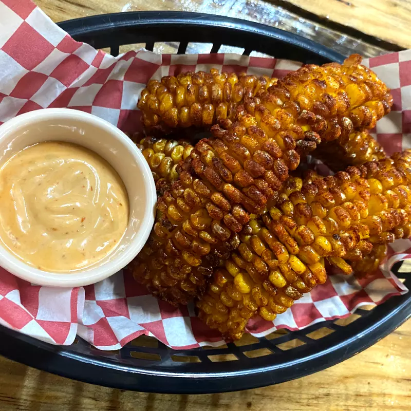 COSTILLAS DE ELOTE FRITAS