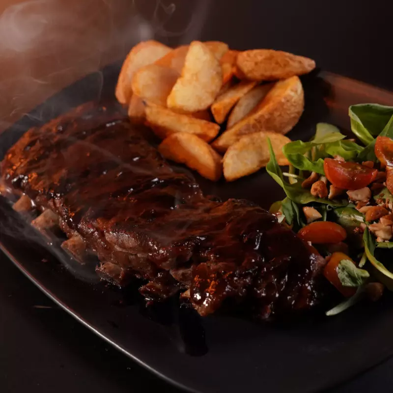 COSTILLAS A LA BBQ