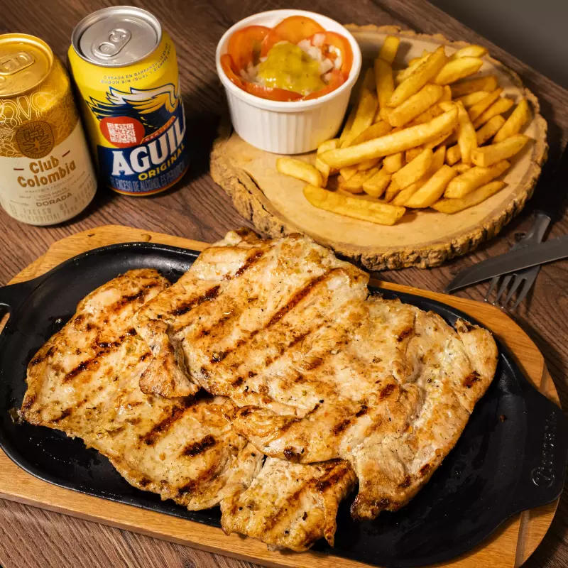 Pechuga asada entera