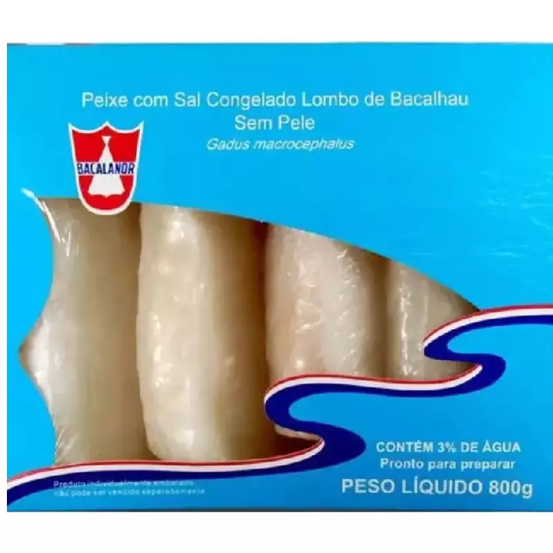 BACALHAU MACRO LOMBO SEM PELE