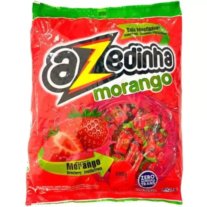 BALA AZEDINHA MORANGO 600G