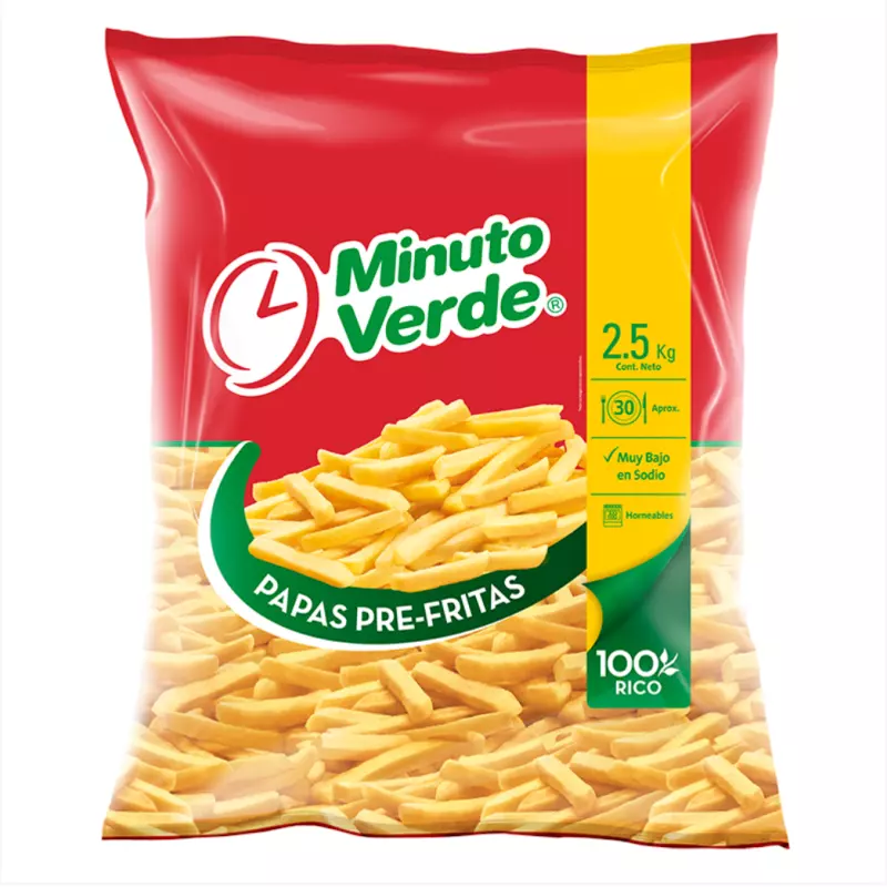 Papa pre frita 2.5kilos minuto verde