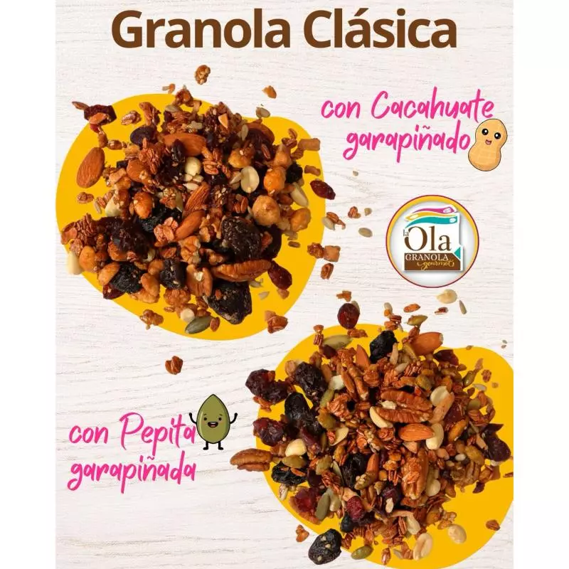 clásica con pepita garapiñada