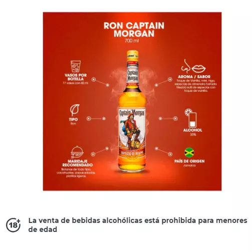 Ron Captain Morgan Spiced Gold 700ml