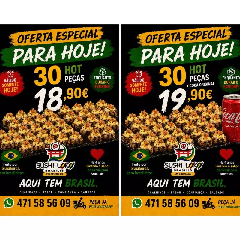 30 Hot Roll Philadelphia + Coca