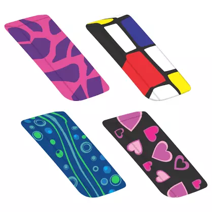 Borracha colorida estampada