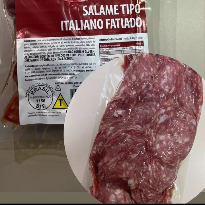 SALAME TIPO ITALIANO FATIADO - PAMPL