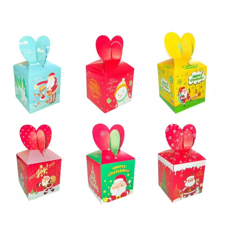 Cajas Navidad Tapa Doble Corazón
