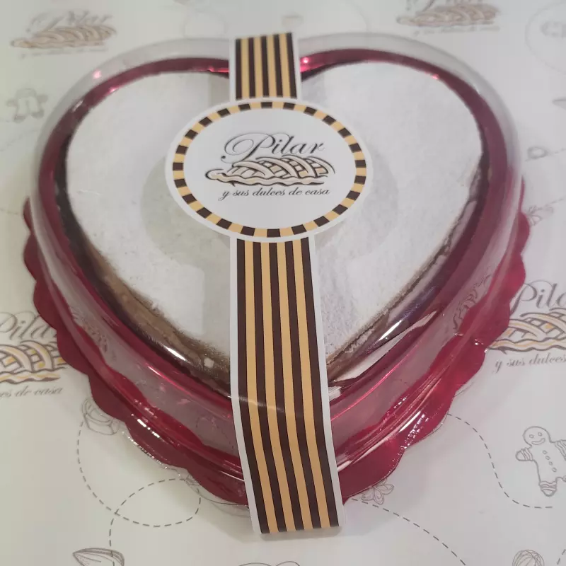 Alfajor forma de corazón personal