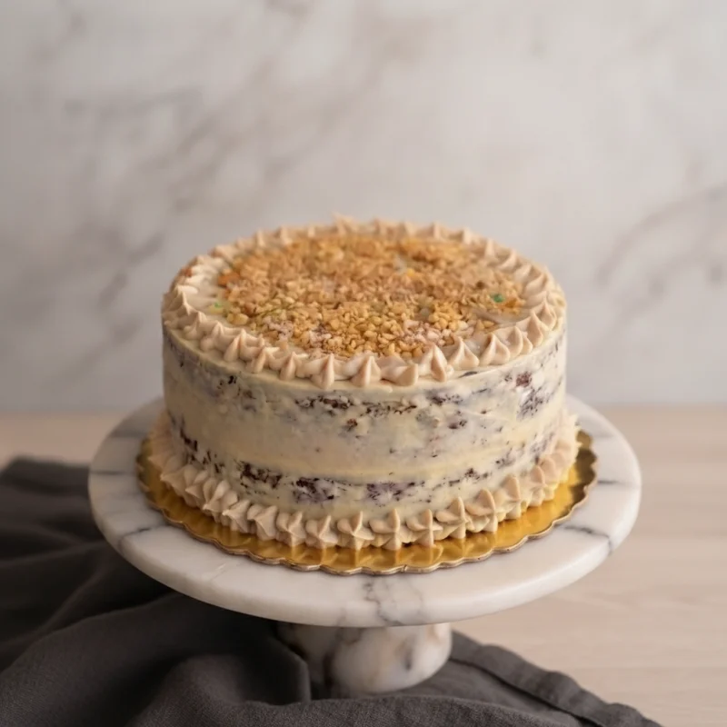CARROT CAKE CON MANJAR KETO