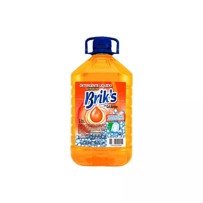 Detergente Briks Naranjo 5 Lts