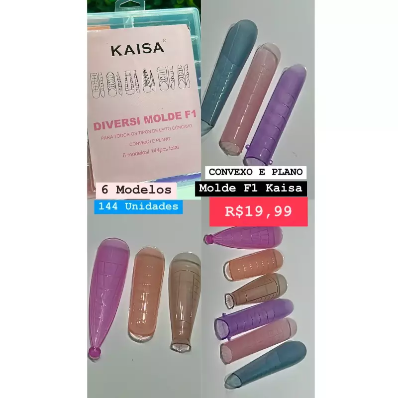 Molde F1 Kaisa 6Em1 Convexo Colorido