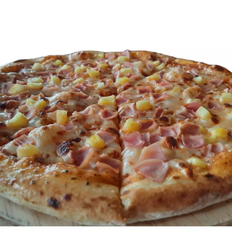 Pizza grande Hawaiana