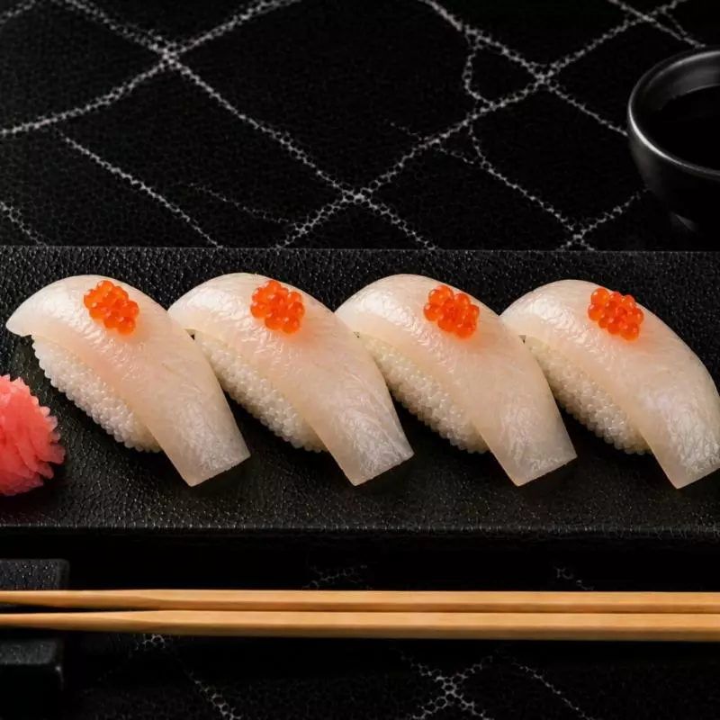 Nigiri de Pesca Blanca c/caviarx4