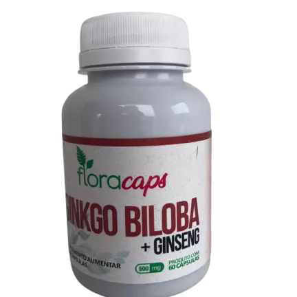 GINKGO BILOBA COM GINSENG - 60 CÁPS - 500 MG