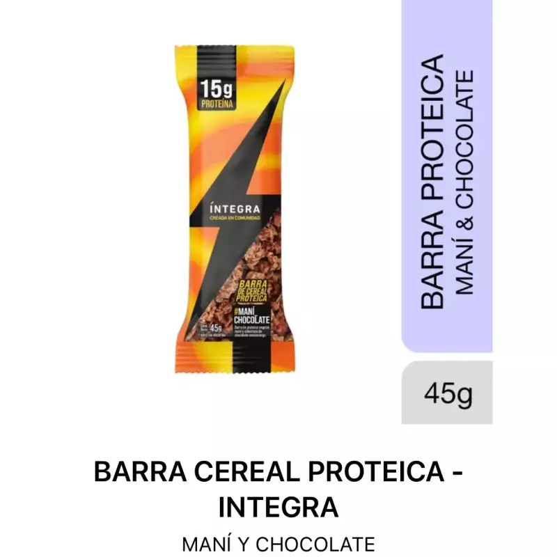 Barrita Proteica 15g maní y choco