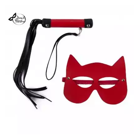 KIT LUXO MASCARA MULHER GATO VERMELHO