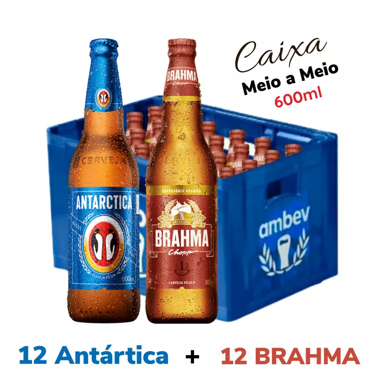 CX C/12 Antártica + 12 Brahma 600ml