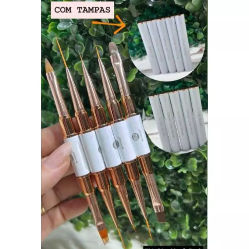 Kit Pinceis Shoyyi 2 Em 1 C/Tampas