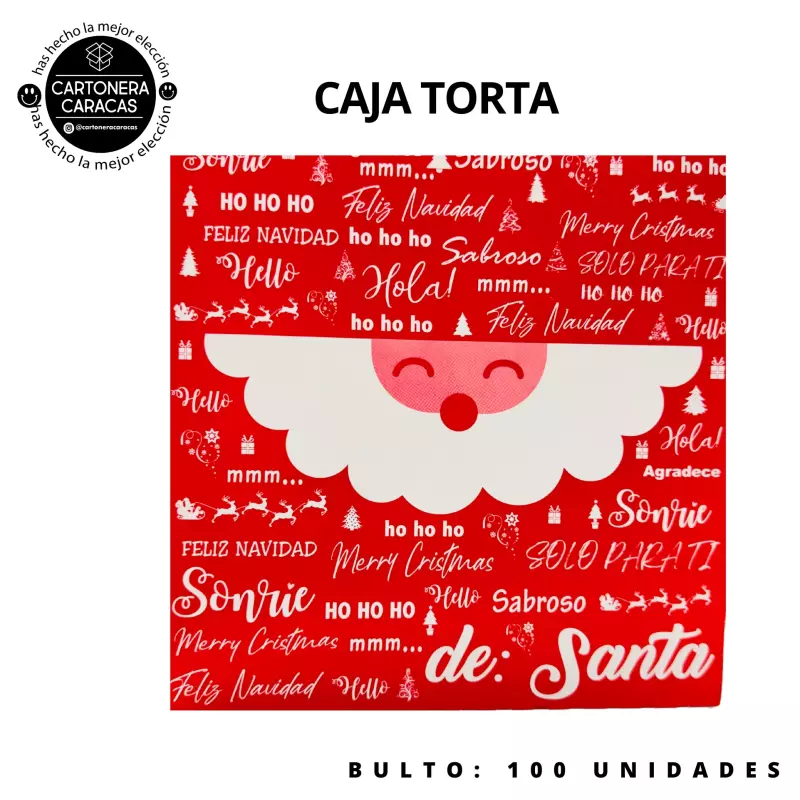 🎅🏼NAVIDAD ROJO SANTA CAJA TORTA