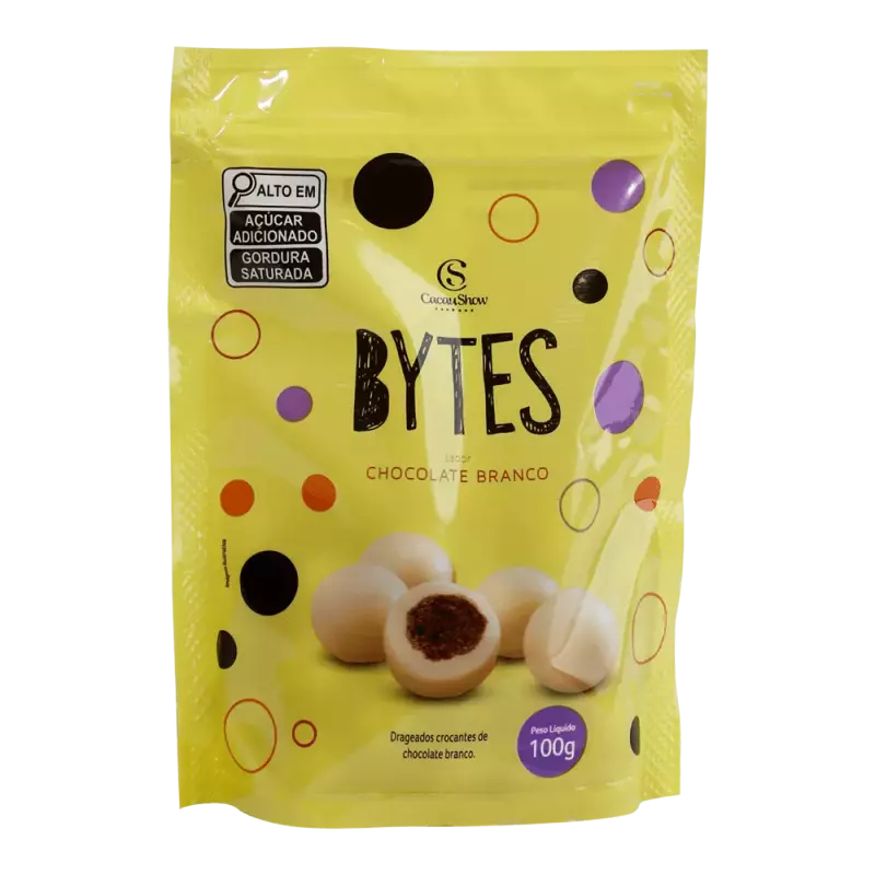 Drageado Bytes Branco 100g