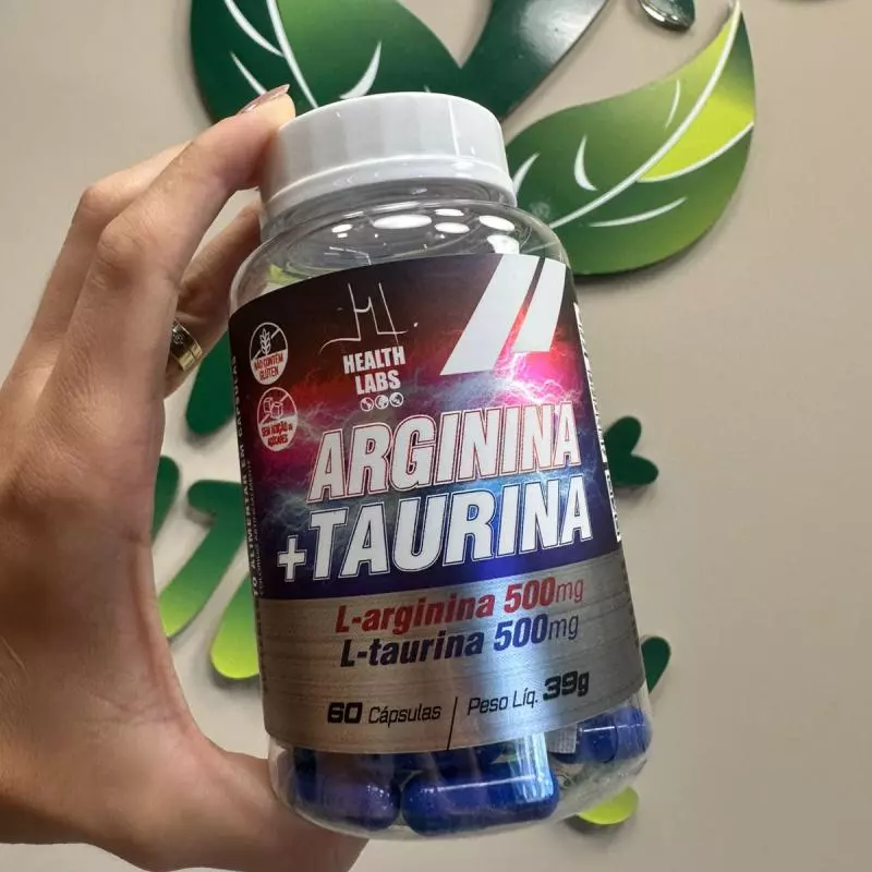Arginina + Taurina 100mg Health Labs