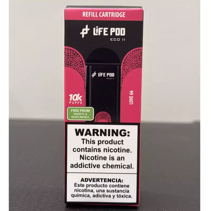 REFIL LIFE POD ECO 2 10K LOVE 66