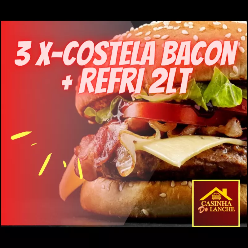 3 X-Costela B&C+ Refri 2lt