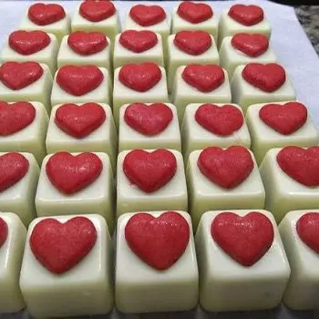 Caixeta Coração Branca