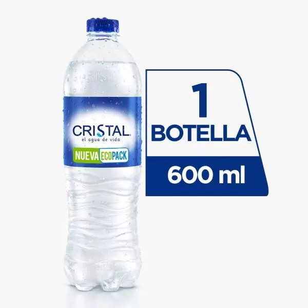 Botella De Agua Cristal 600mL
