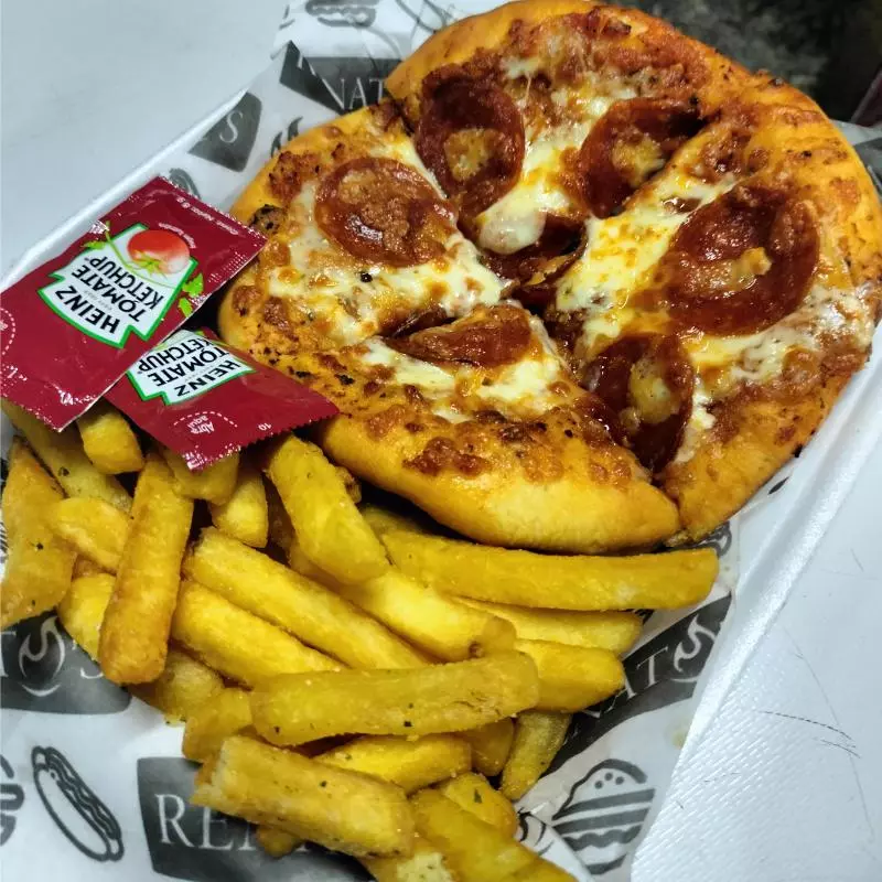 MINI PIZZA CON PAPAS
