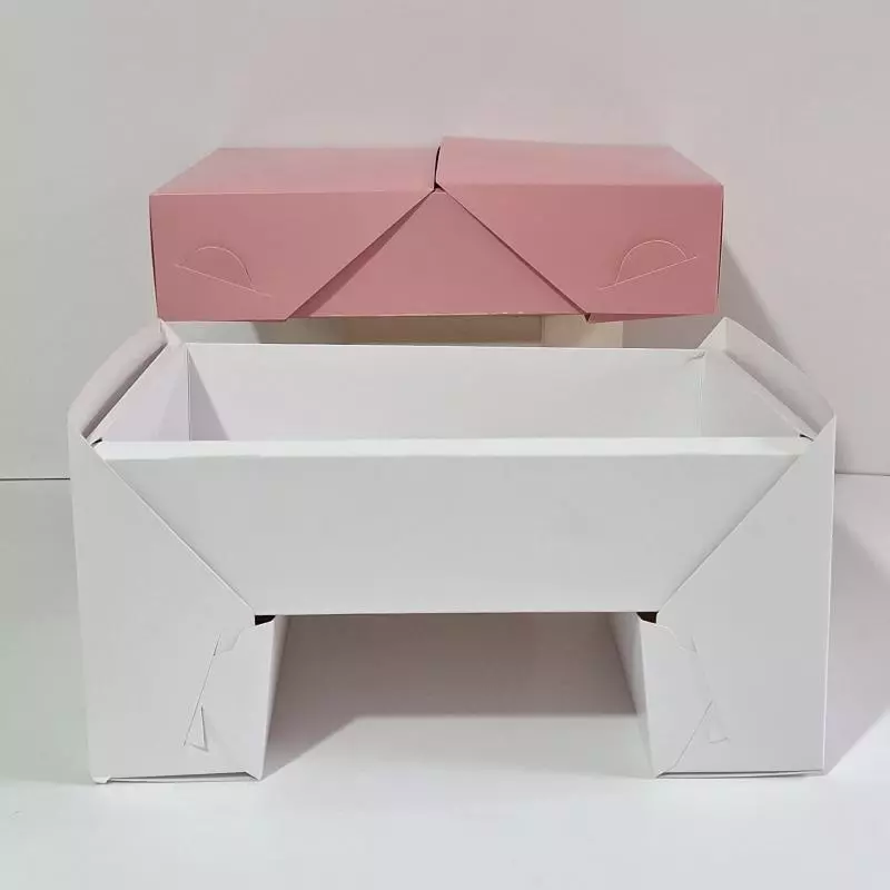 Caja Mesa cartón blanca