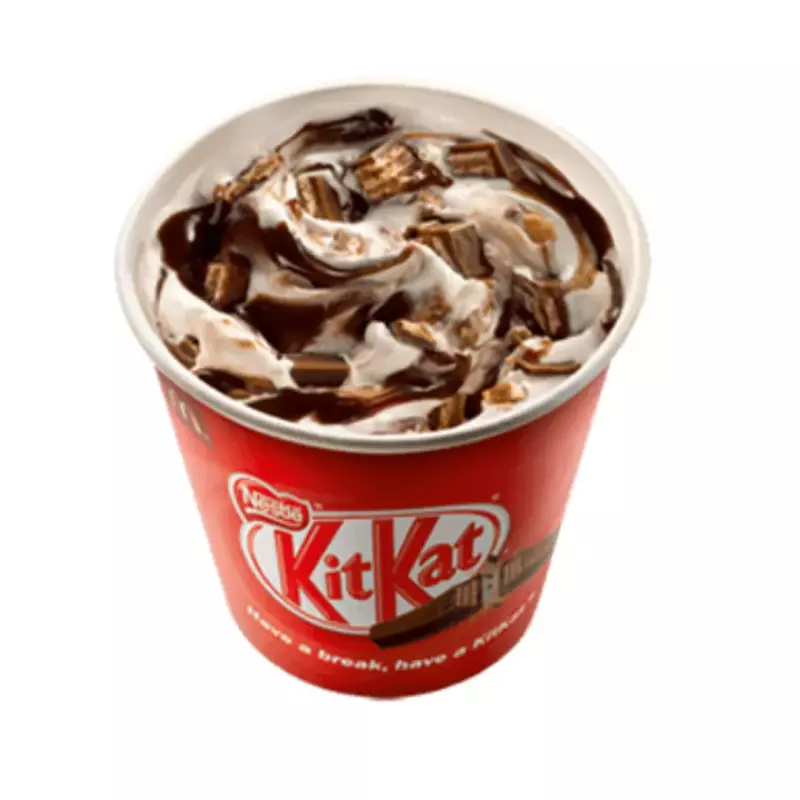 helado soft vaso kitkat