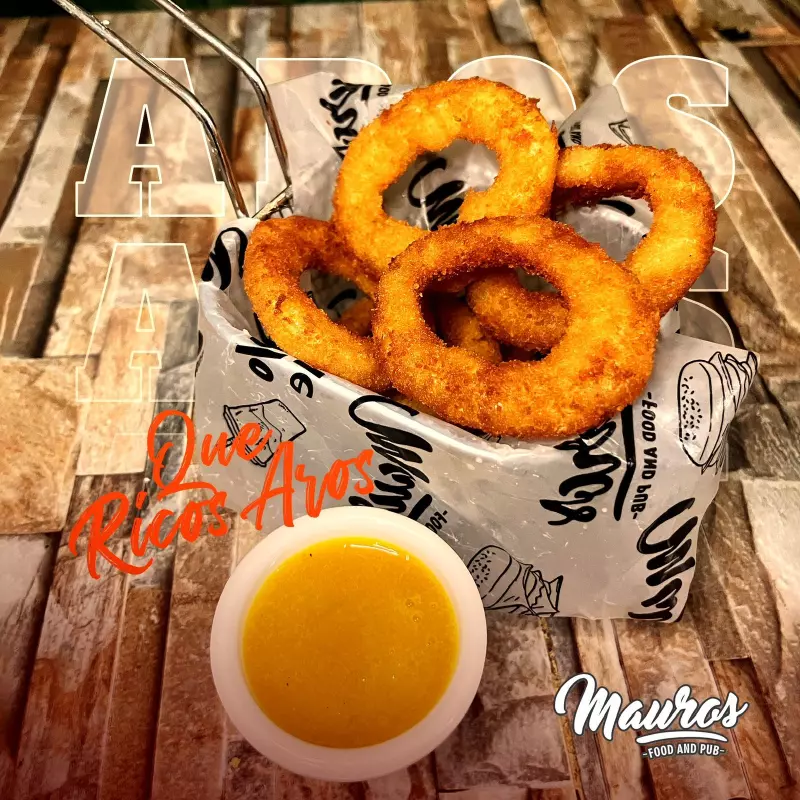 Aros de cebolla con Miel mostaza